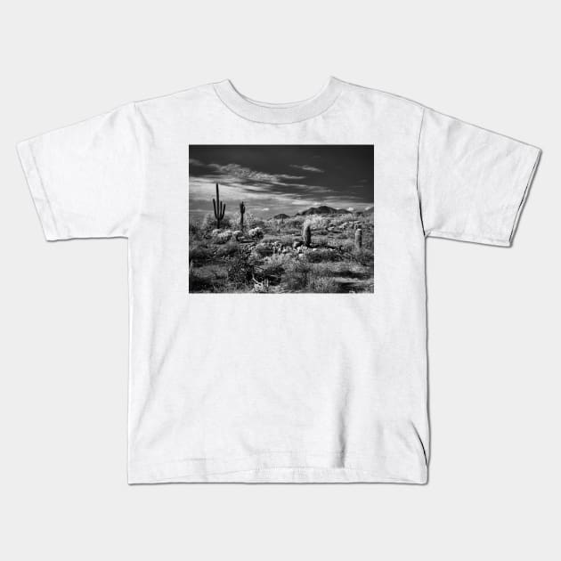 McDowell Sonoran Preserve, Scotsdale Arizona Kids T-Shirt by rodneyj46